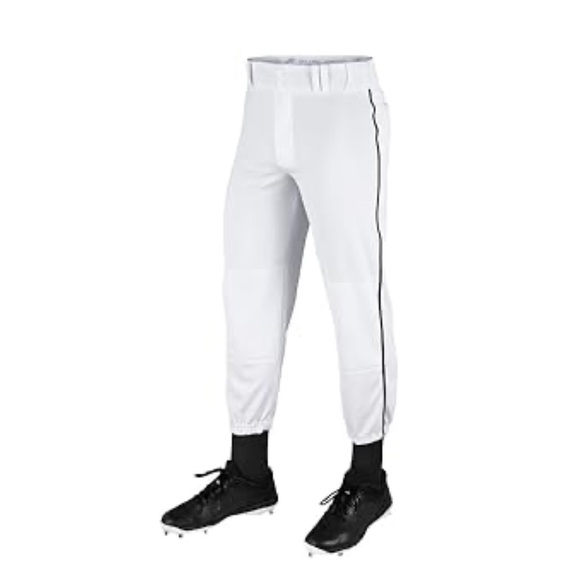 champro Other - Champro NWT Men’s White with Black Stripe Classic Loose Fit Baseball Pants M